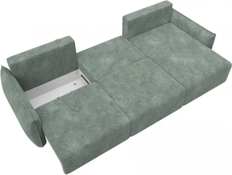Диван угловой Лига-051 НПБ Лонг угол универсальный Лига Диванов (Велюр) арт.128727