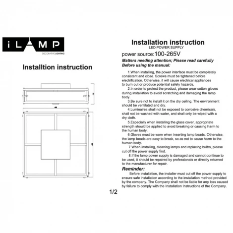 Потолочный светильник iLamp Dice 901X-4 CR