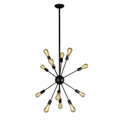 Потолочная люстра на штанге iLamp Twins Loft209-12B (220V, молекулы)