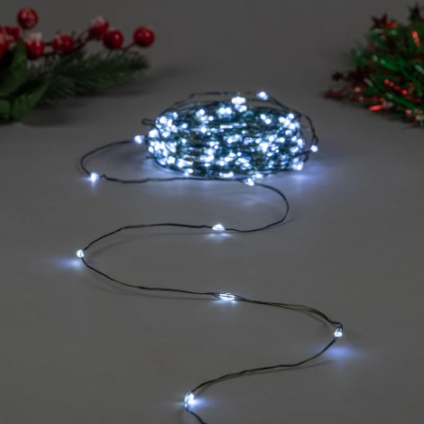 Гирлянда светодиодная "Роса", 400м. 4000 светодиодов, белый свет Uniel ULD-S40000-4000/DGA WHITE IP20 DEW