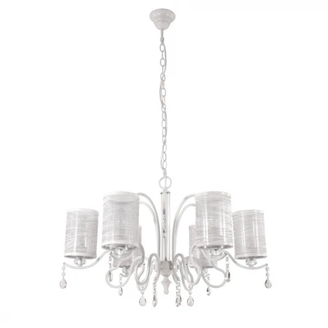 Подвесная люстра Crystal Lux Elisa WHITE SP6
