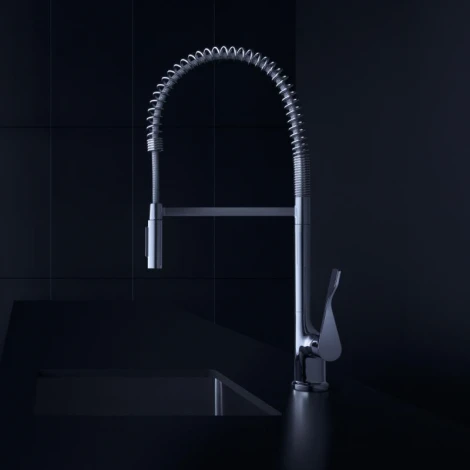 Смеситель Axor Citterio Semi-Pro 39840000 для кухонной мойки, хром