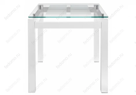 Стеклянный стол Woodville Бран белое дерево 462098