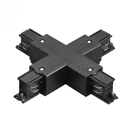 Коннектор Х-образный с подводом питания к треку 5040xx-(F)/(R) Lightstar Quattro 504147-FR
