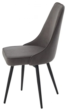 Стул БЕРТИ 360 град. поворот. B28 Темно-серый, велюр / черный каркас M-City 64735