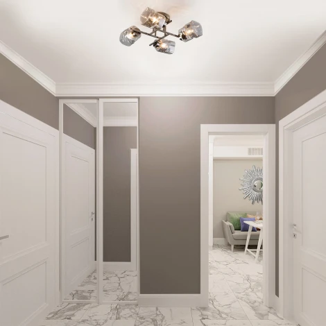 Потолочная люстра на штанге Eurosvet Hilari 30165/4 черный жемчуг (220V)