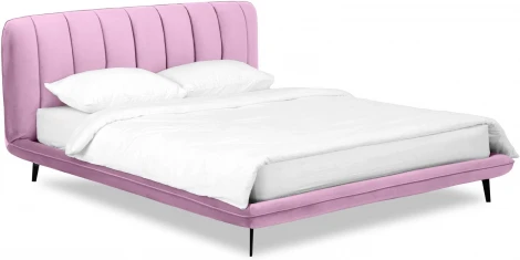 Кровать Amsterdam ОГОГО (арт.564344), (Велюр/Сиреневый)