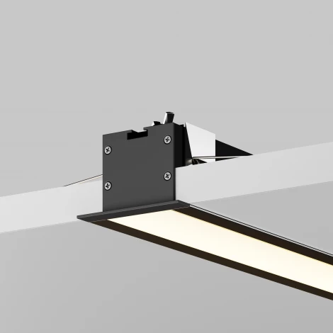 Встраиваемый линейный светильник светодиодный Maytoni Technical LL313009 3000K 50x35 черный 500 мм