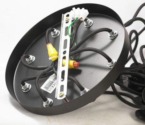 Подвесной светильник Lussole Loft Fairbanks GRLSP-9554 (220V, на проводе, паук, IP21)