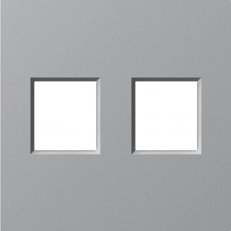 Накладка 2-я для розеток RJ45,TV,SAT, матовый серый Donel A07 DE86940