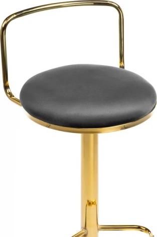 Барный стул Woodville Lusia dark gray / gold