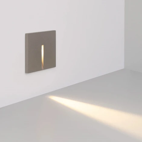 Подсветка для лестниц и ступеней LT-TIE-S100-3W Warm3000 (GR, 25x45 deg, 230V) (Arlight, IP65 Бетон) 050877