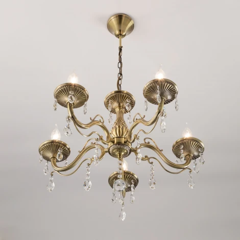 Подвесная люстра Citilux Кармен CL404153 (220V, на цепи, свеча)