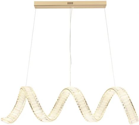 Подвесной светильник Crystal Lux MUSIKA SP100W LED L1200 GOLD (220V, на тросе)