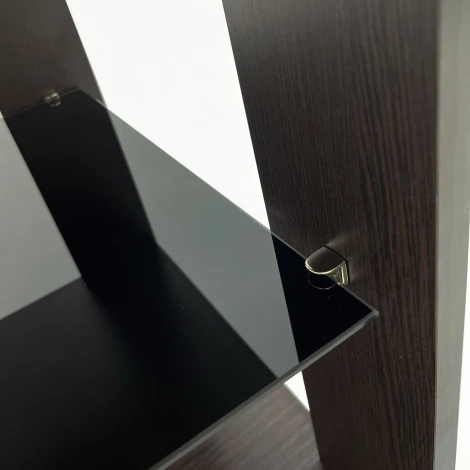 Стол журнальный BeautyStyle 6 венге/стекло черное от фабрики Mebelik