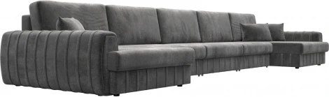 Диван П-образный Лига-057 НПБ МегаЛонг Лига Диванов (Велюр) арт.129364