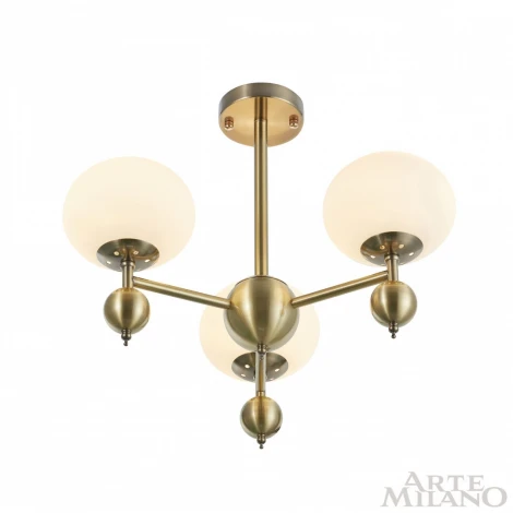 Потолочная люстра на штанге Arte Milano 270307/3 GD (220V, шарики)