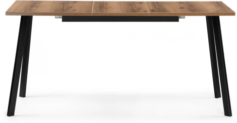 Стол деревянный Колон Лофт 120 25 мм дуб делано темный / матовый черный 489647 Notta
