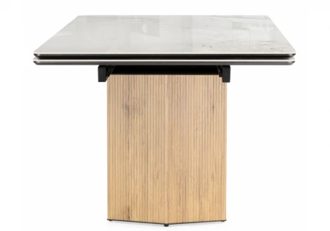 Кухонный стол Woodville Монерон 200x100 brecha crema elegance / дуб монтана