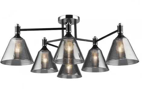 Потолочная люстра Wedo Light Anneta WD3619/6C-BK-CR-SMK