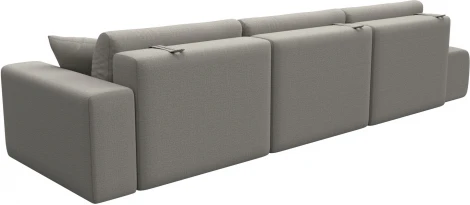 Диван прямой Лига-036 НПБ Модерн Лонг подлокотник справа Лига Диванов (Рогожка) арт.124741