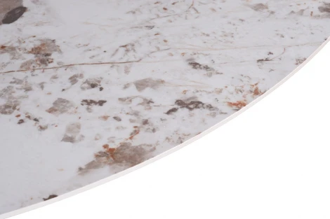 Стол обеденный белый керамика d130*75см Garda Decor арт.57EL-79000