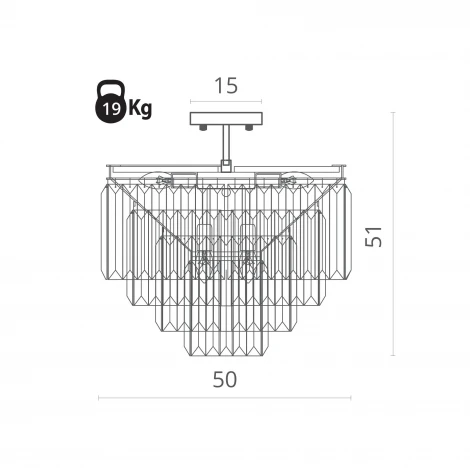 Потолочная люстра Divinare Nova 3001/01 PL-9