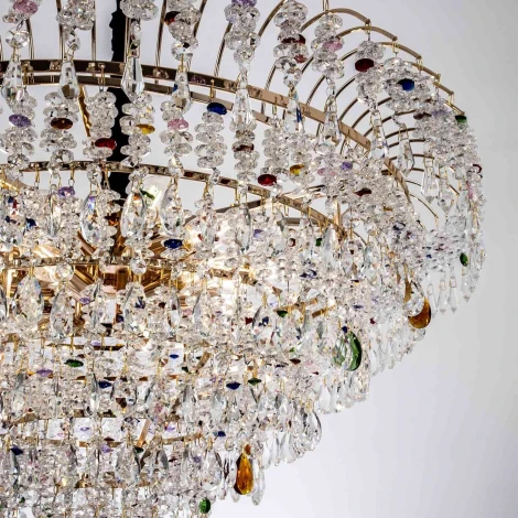 Подвесная люстра хрустальная Modelux MODELUX ML.850.18 GD