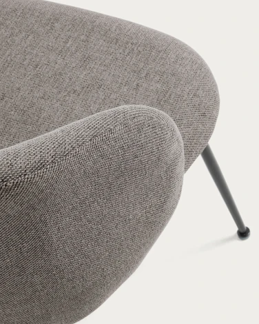 Обеденный стул La Forma (ex Julia Grup) Minna (Серый/ Сталь,Фанера,Пена)