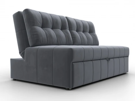 Диван прямой Лига-107 (140) (ЛДСП,Брус,Фанера,Велюр/Серый) Лига Диванов 134909