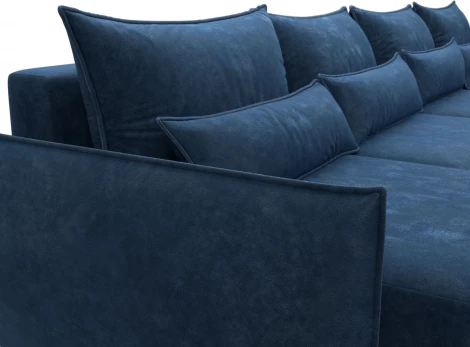 Диван П-образный Лига-051 НПБ Лонг Лига Диванов (Велюр) арт.128737