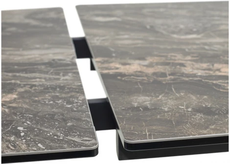 Стол M-City BELLUNO 160 KL-176, итальянская керамика/ черный каркас