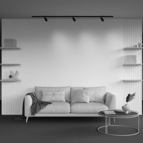 Трековый светильник однофазный 10W 220V Maytoni Calipso TR218-1-GU10-BK