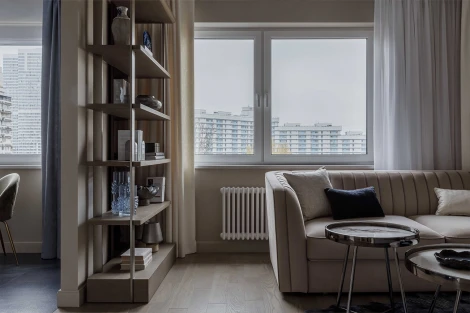 Стеллаж "Закруглённый" (Smooth) 112,4*41,8*218см 58DB-09263 Garda Decor