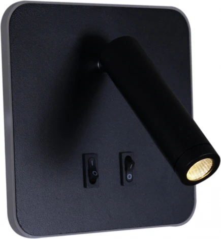 Спот с выключателем светодиодный для чтения Reluce 86202-9.2-001KT LED12W BK (220V)