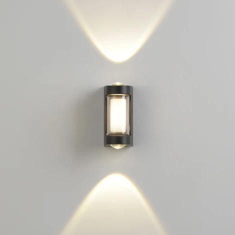 Уличный настенный светильник Escada 30006LED 30006W/01 LED*4W IP54 Black (220V, круглые)