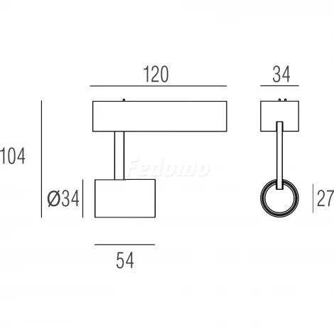 Трековый светильник светильник Donolux DL18788 DL18788/01M White (LED, 24V, круглые)
