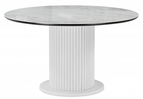 Кухонный стол Notta Фостер (Металл,Стекло/Белый) арт.612199