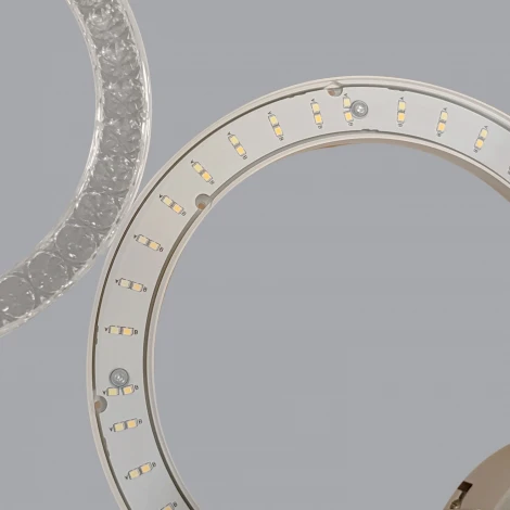 Потолочная люстра светодиодная на штанге с регулировкой цветовой температуры, яркости и ночным режимом Reluce 09847-0.3-5+5A WH