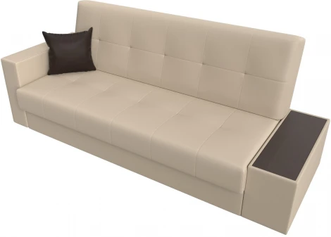 Диван-книжка Лига-020 стол справа (Бежевый,Коричневый/Экокожа) Лига Диванов арт.118537