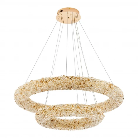 Подвесной светильник светодиодный хрустальный с регулировкой цветовой температуры и яркости Modelux MODESTYLE MS.6000.800.500 GD