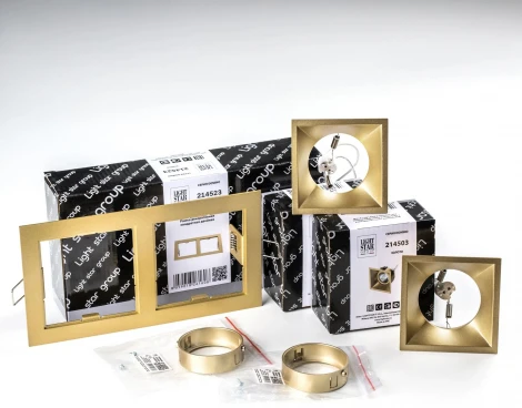 Встраиваемый светильник под LED модуль/ламп МR16 Lightstar Domino D5230303GMOD