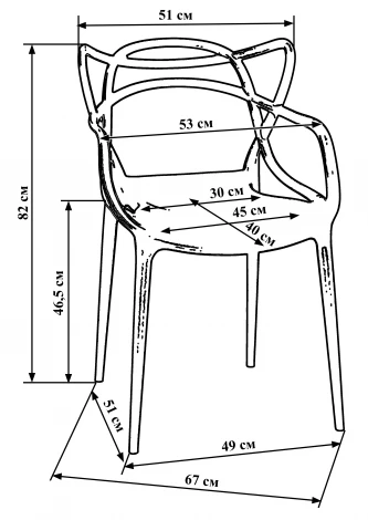 Стул обеденный MASTERS (белый (W-02))