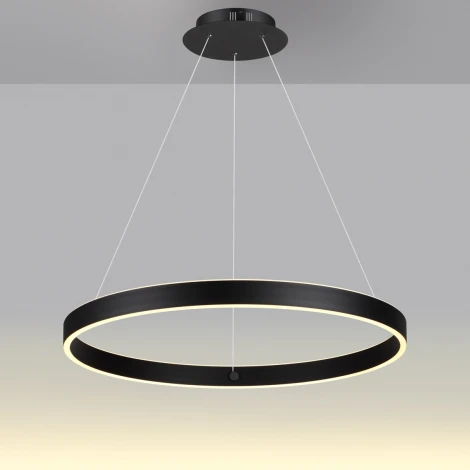 Подвесной светильник светодиодный диммируемый Novotech Sotto 359450 черный (регулировка яркости, 220V, управление смартфоном, умный дом - Алиса, Tuya Smart, на тросе, кольцо)