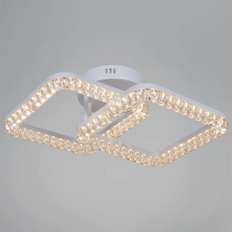 Потолочная люстра светодиодная на штанге с регулировкой цветовой температуры, яркости и ночным режимом Reluce 19848-0.3-02B WH