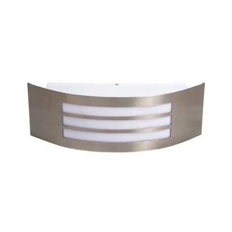 Светильник настенный уличный Horoz Mango, 1 плафон, никель с белым