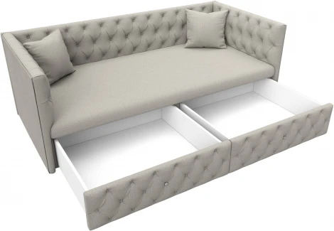 Диван детский прямой Найс (Бежевый/Рогожка) Лига Диванов арт.122425