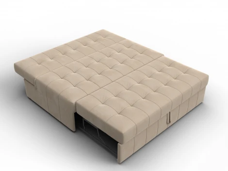 Диван прямой Лига-107 (140) (ЛДСП,Брус,Фанера,Велюр/Бежевый) Лига Диванов 134906