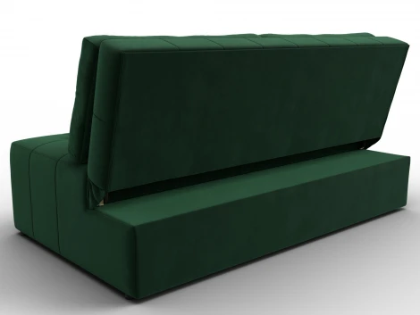 Диван прямой Лига-107 (160) (ЛДСП,Брус,Фанера,Велюр/Зеленый) Лига Диванов 134919