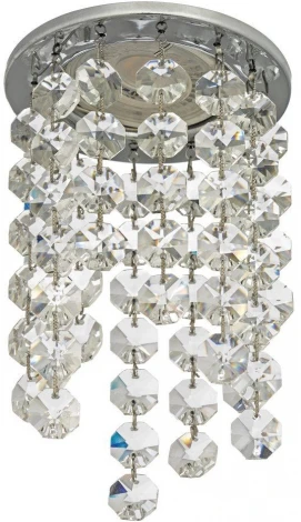 Встраиваемый светильник хрустальный Dio D'Arte Osimo Nickel GU10.5.14.8.724 N